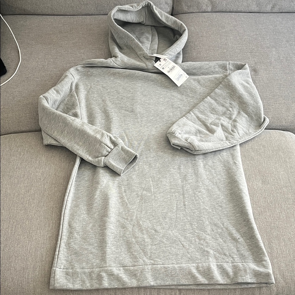 Zara Light Gray hoodie sweater dress